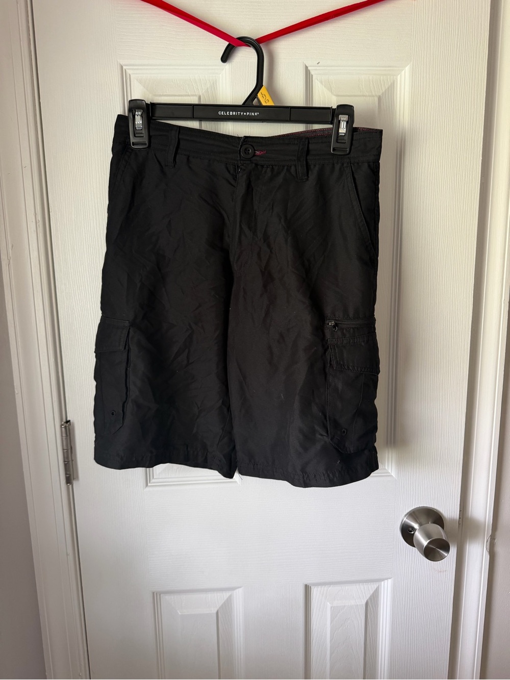 burnside Black Men's Cargo Shorts with Multiple Utility Pockets